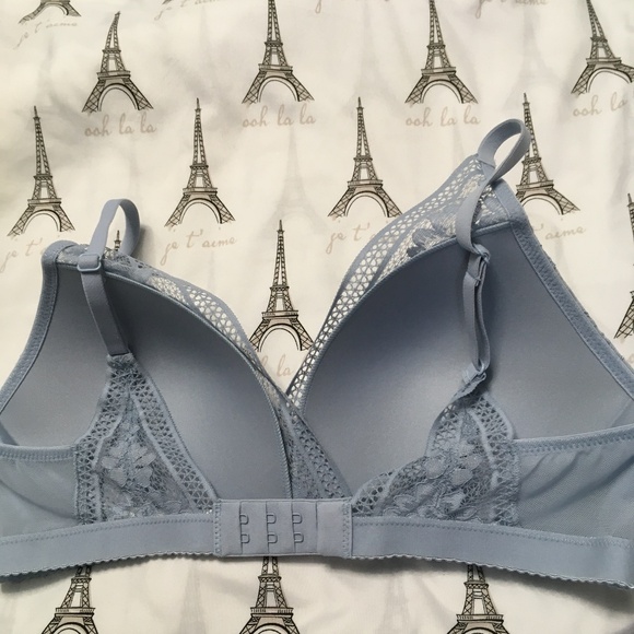Knix Lace Deep-V Bralette Sz M in Endless Sky - Picture 5 of 7